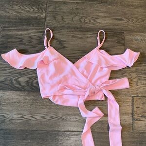 Superdown Pink Crop Top